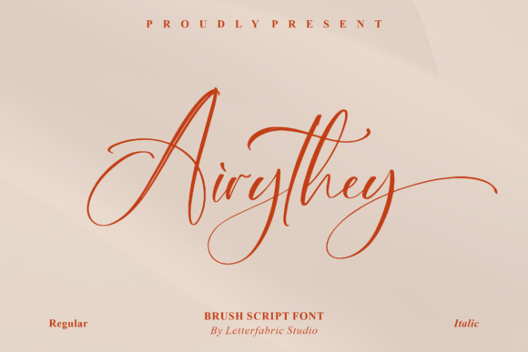 Airythey: A Script Font for Creative Projects