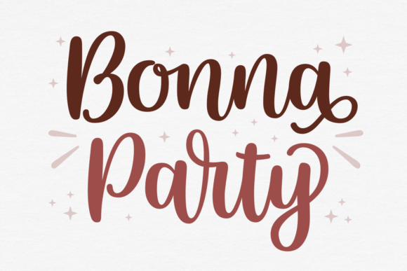 Bonna Party: A Script Font with a Playful Edge
