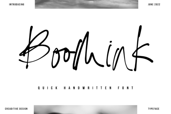 Boomink: A Graceful Script Font