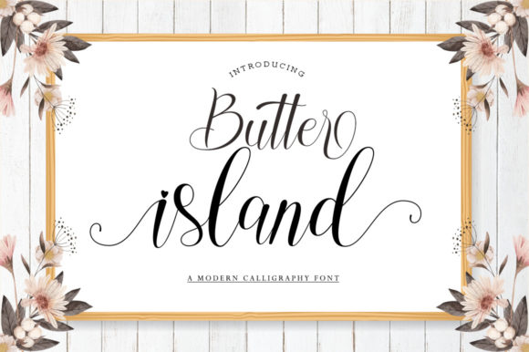 Butter Island Font: Elegant Script for Creative Projects