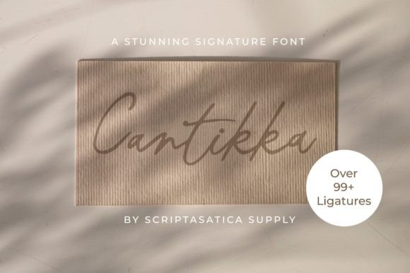 Cantikka: A Romantic Script Font