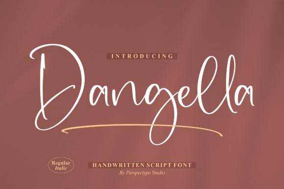 Dangella: A Handwritten Script Font for Creative Projects