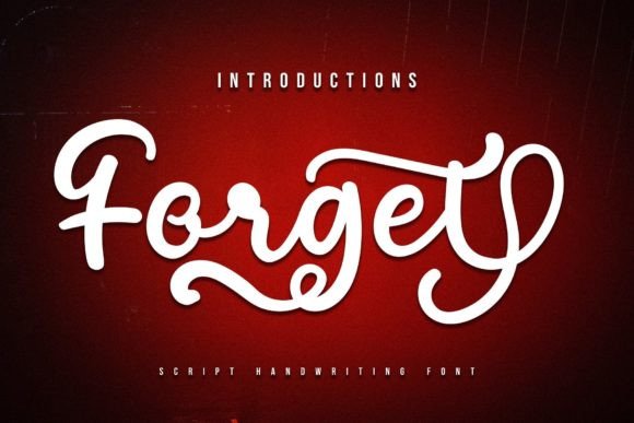 Forget: A Script Font for Creative Makers