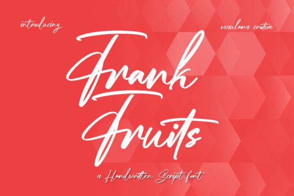 Frankfruits: A Fancy Script Font