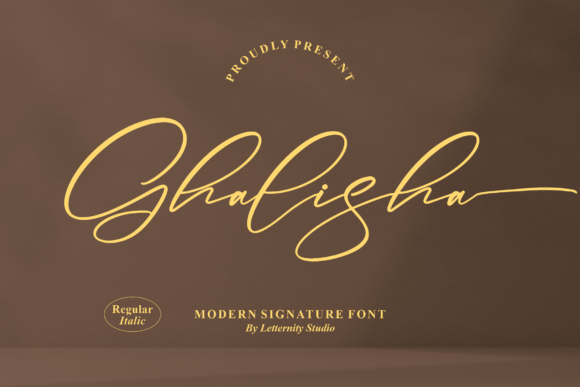 Ghalisha: A Script Font for Creative Makers