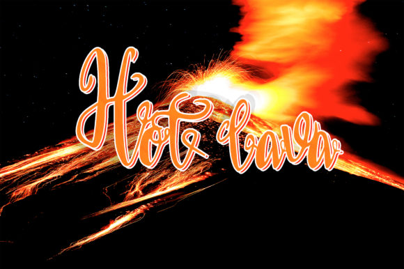 Hot Lava: A Bold Script Font for Dynamic Campaigns