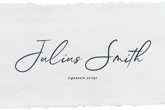 Julius Smith Font for Web Design