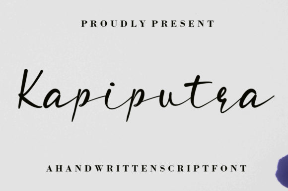 Kapiputra: A Script Font for Creative Campaigns