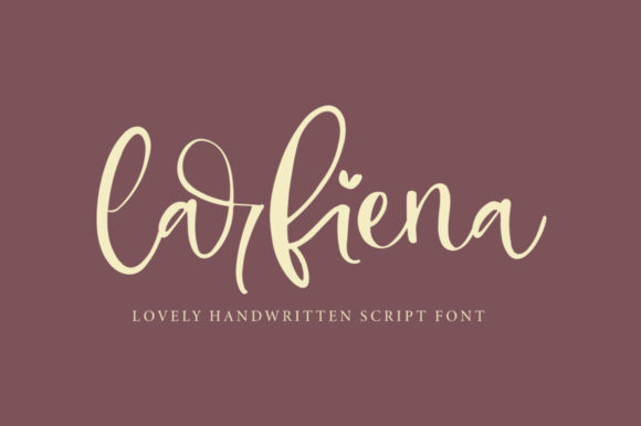 Larfiena: A Script Font for Elegant Design