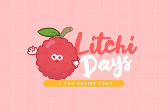 Litchi Days: A Playful Script Font for Editorial Design