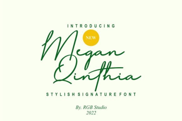 Megan Qinthia: A Script Font That Elevates Campaign Visuals
