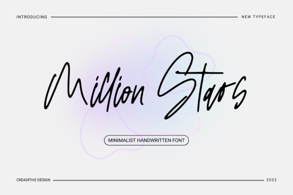 Million Stars Font: Elegant Script for Web Design