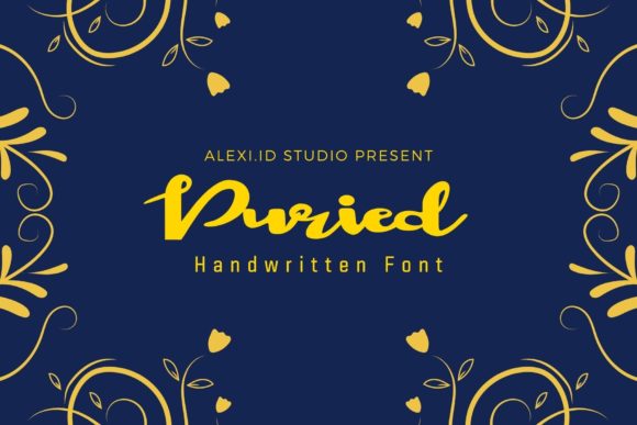 Puried: A Stylish Script Font for Crafters