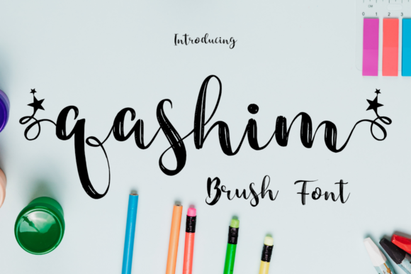 Qashim: A Stylish Script Font for Crafters