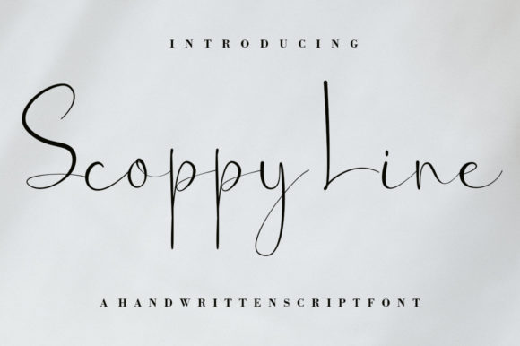 Scoppy Line: A Script Font for Creative Web Design
