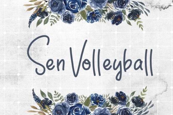 Sen Volleyball: A Stylish Script Font