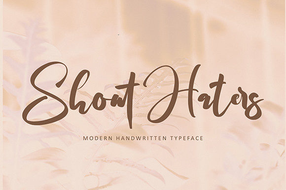 Shout Haters: A Stylish Script Font