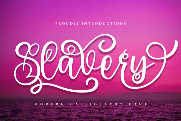 Slavery Font: Elegant Script for Web Design
