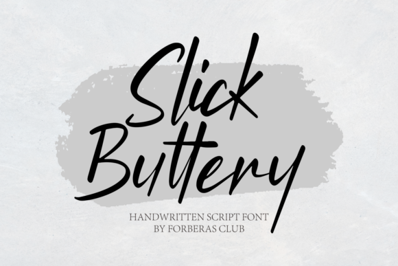 Slick Buttery: A Script Font for Elegant Design