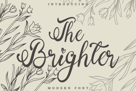The Brighter: A Stylish Script Font for Business Branding