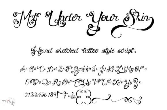 Under Your Skin: A Script Font for Web Design