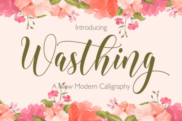 Wasthing: A Script Font for Digital Design