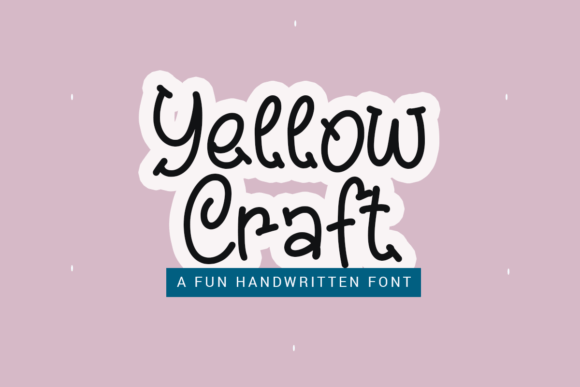 Yellow Craft Font for Creative Projects
